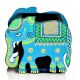 Handicraft Wooden Pen Stand Elephant - Blue